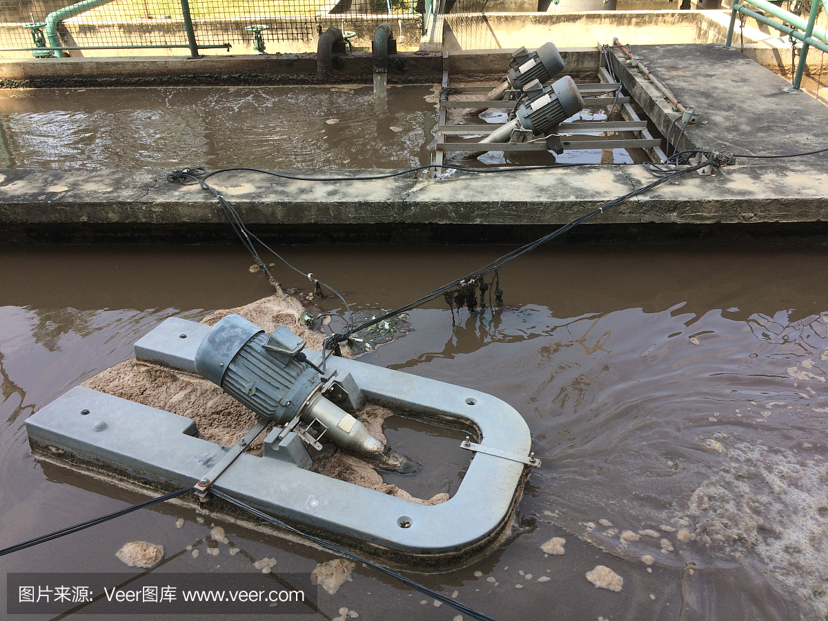 系統廢水處理池。